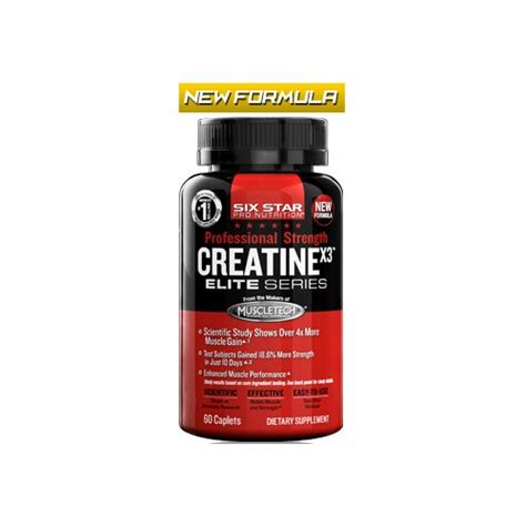 Creatine X3 Elite Series 60 Tabl Six Star • Protein Sk