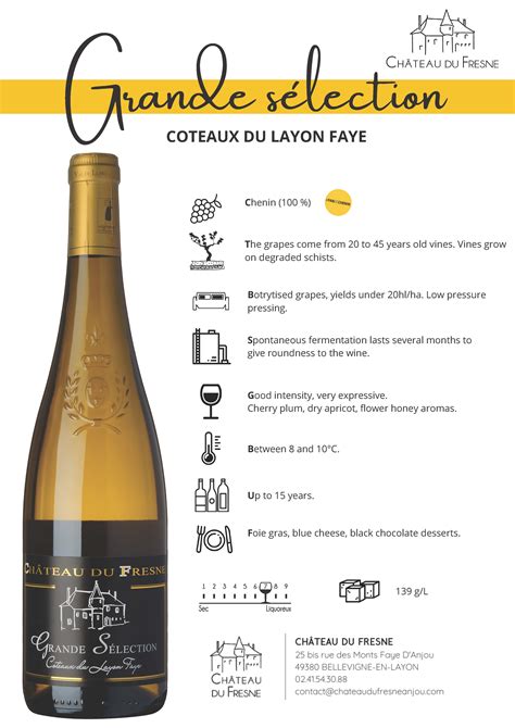 Coteaux Du Layon Faye Grande Selection