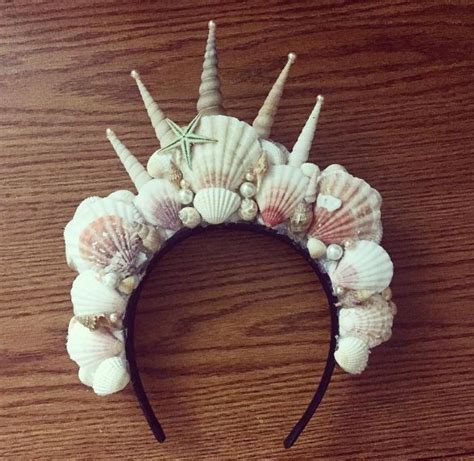 Diy Seashell Crown Mermaid Halloween Mermaid Diy Mermaid Crown