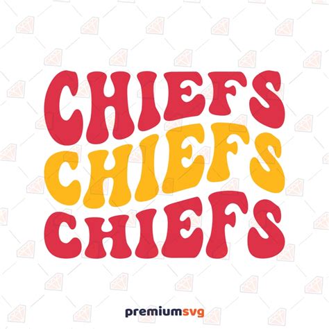 Chiefs Wavy SVG, Kansas City Chiefs Cricut Design | PremiumSVG