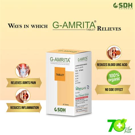 Buy Shree Dhanwantri Herbals G Amrita Tablet 60 S Online At Best Price