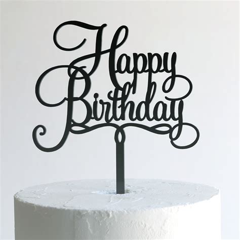 Happy Birthday Cake Topper Sandra Dillon Design