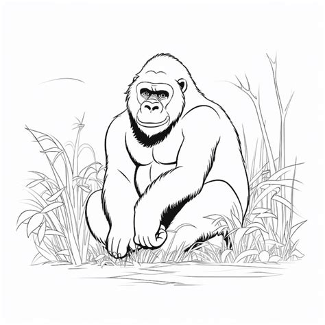 Gorilla Zeichnen Bilder Kostenloser Download Auf Freepik