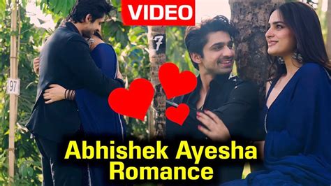 Abhishek Kumar Romance With Ayesha Khan Abhishek Romantic Moments