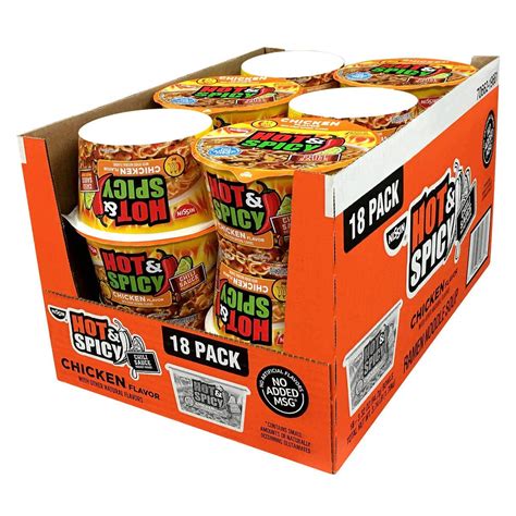 Nissin Hot And Spicy Chicken Flavor Ramen Noodle Soup 3 32