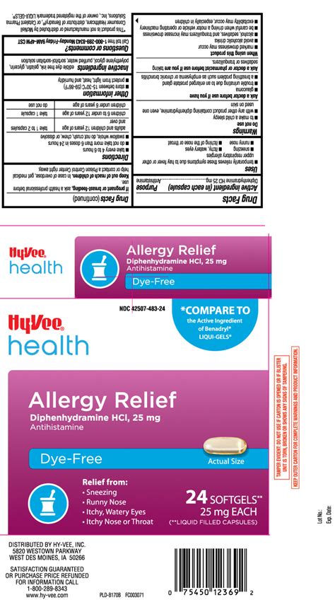 Ndc Allergy Relief Capsule Liquid Filled Oral