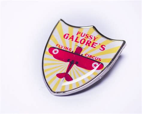 James Bond Inspired Pussy Galore Shield Pin Etsy