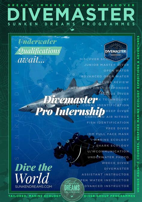 SSI / PADI Divemaster Pro Internship Diver – Sunken Dreams Scuba Diving