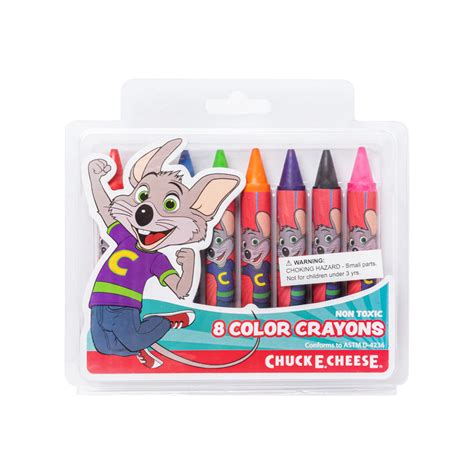Chuck E Cheese 8 Pack Jumbo Crayons Chuck E Cheese Store