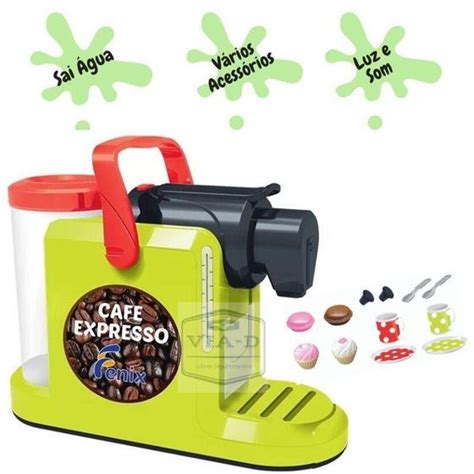 Cafeteiria Brinquedo Infantil Caf Expresso C Gua Som Luz Fenix