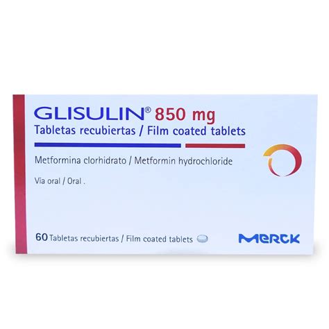 Glisulin 850mg X 60 Tabletas Siman El Salvador