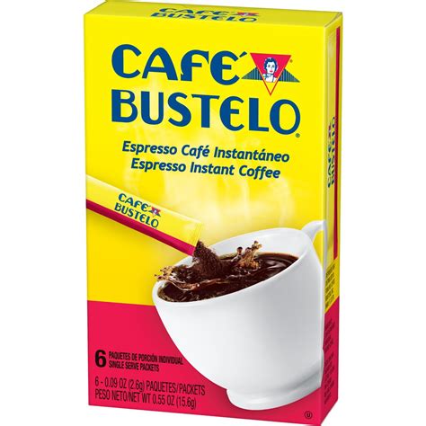 cafe bustelo instant coffee single serve packets  ct beauty