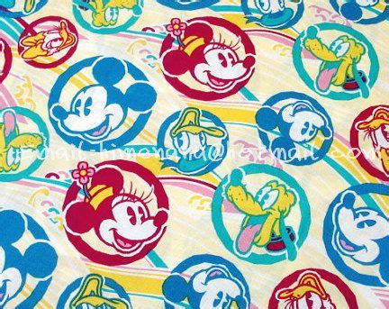 Mi Yard Cotton Fabric Disney Cartoon Characters Mickey Mouse