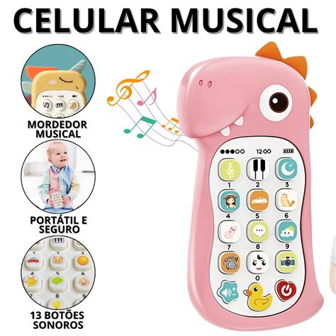 Celular De Brinquedo Para Criança - Celular De Brinquedo Para Criança Telefone Infantil Musical Brinquedos ...