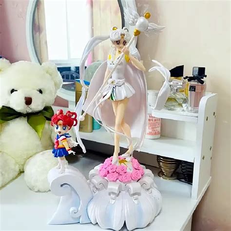 New 37cm Anime Sailor Moon Figure Tsukino Usagi Sailor Universe Scene