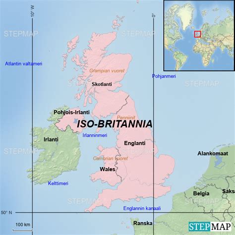 Stepmap Iso Britannia Kartalla