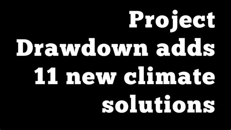 project drawdown adds   climate solutions esg professionals network