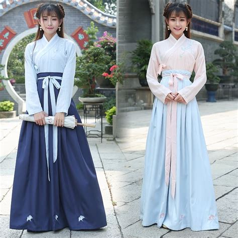 Trung Quốc Truyền Thống Hanfu Trang Phục Hóa Trang Cổ Đại Hán Stduent Diễn Sân Khấu Đầm Múa Dân