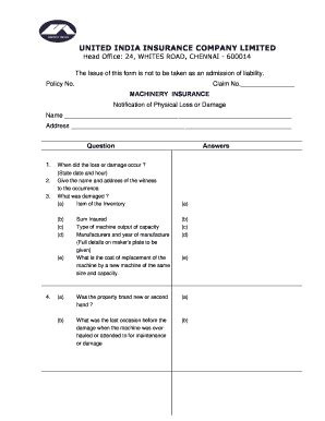 Fillable Online Technopolis Co Claim Form Technopolis Insurance