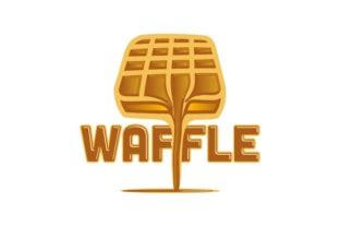 Waffle And Chocolate Melted Logo Graphic By Wangs Creative Fabrica