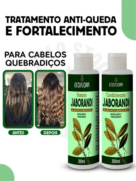 Kit Shampoo E Condicionador Jaborandi Anti Queda E Fortalecimento Para