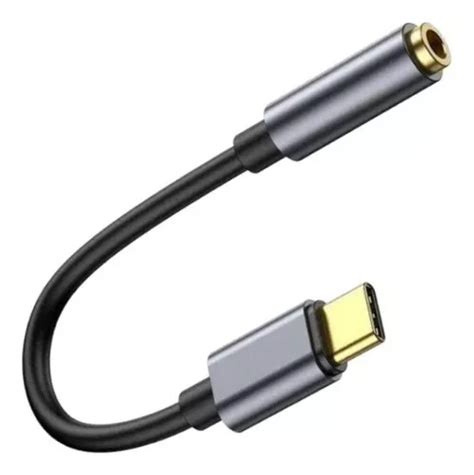 Adaptador Tipo C A Jack Hembra Color Negro Mercadolibre