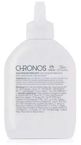 Natura Chronos Repuesto Agua Micelar Purificante MercadoLibre