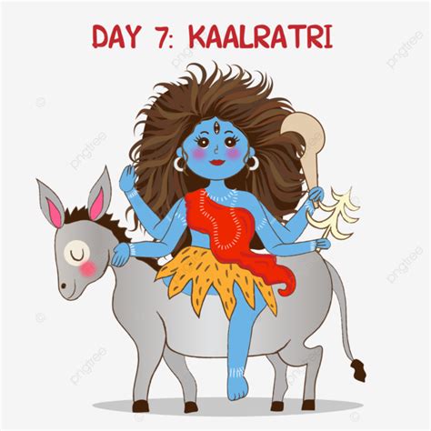 Kaalratri Devi Day 7 Of Navratri Goddess Durga Seventh Avatar Kalratri Mata Ji Indian Navaratri ...