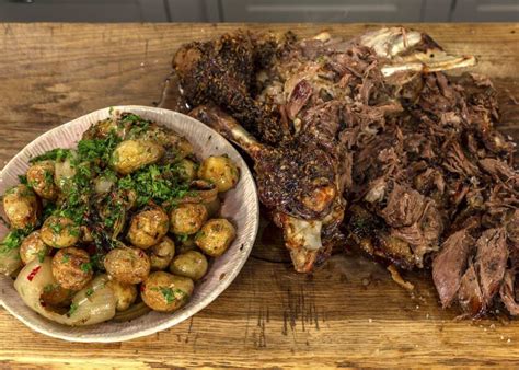 Slow Roasted Shoulder Of Moroccan Lamb With Potatoes James Martin