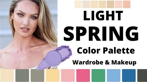 Light Spring Color Palette For Wardrobe And Makeup Youtube