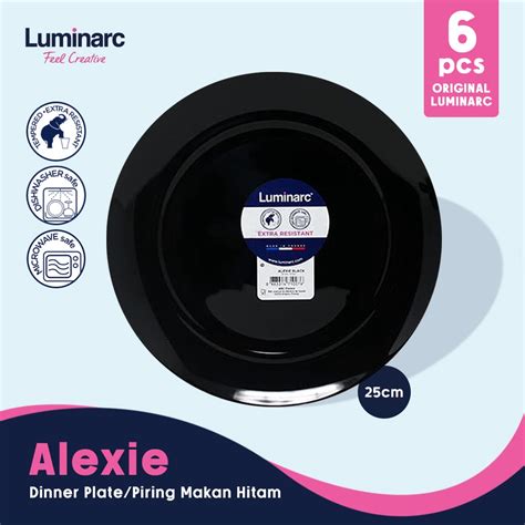 Jual Luminarc Piring Makan Dinner Plate Hitam Alexie Cm Pcs