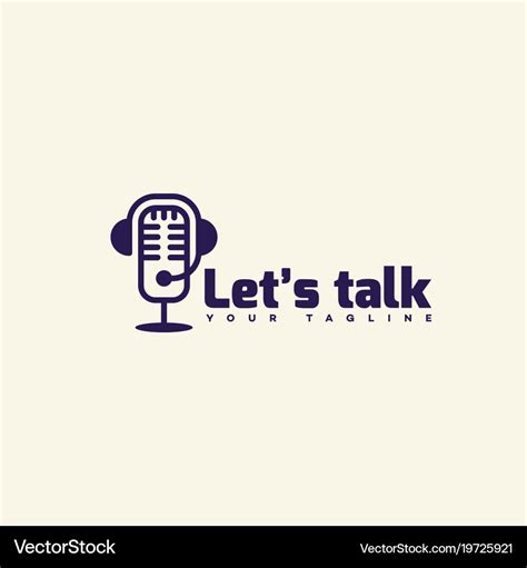 Lets talk logo Royalty Free Vector Image - VectorStock