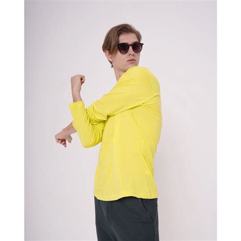 Jual Koze Long Sleeve Premium Comfort Neon Yellow T Shirt Kaos