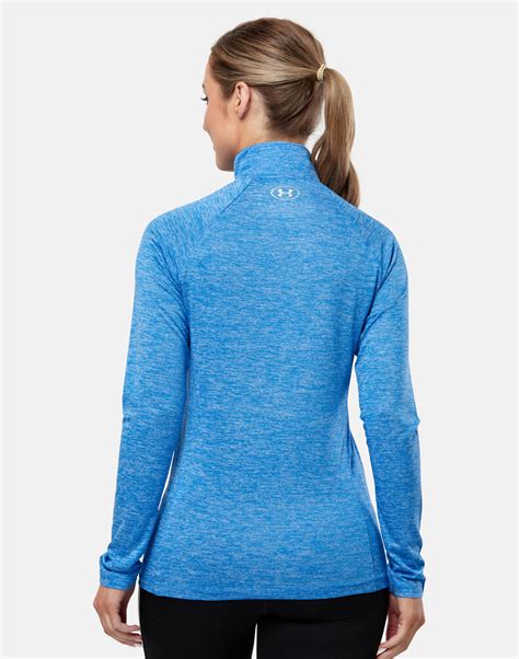 Under Armour Womens Tech Twist Half Zip Top Blue Life Style Sports Ie