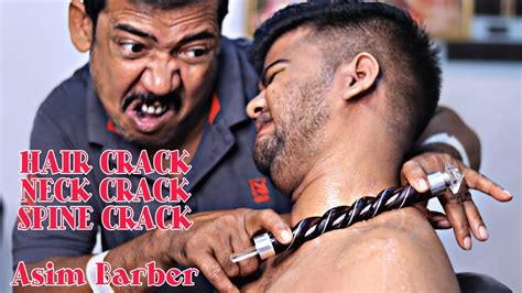 Asim Barber Hair Crack Neck Crack Spine Crack Head And Body Massage With