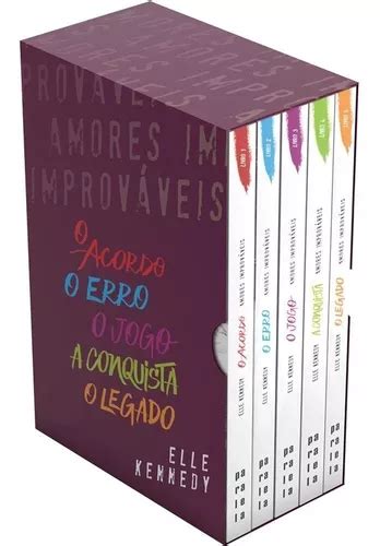 Box De Livros Amores Improv Veis S Rie Completa Volumes Elle