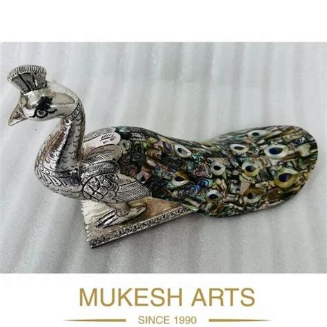 Silver Peacock Statue At Rs 30000 Silver Sculpture In Udaipur Id 2852038360633