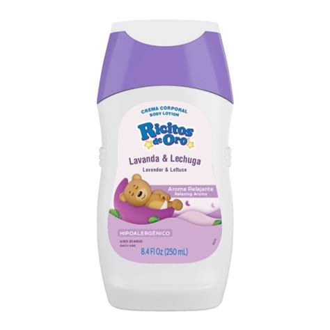 Crema Corporal Ricitos De Oro Lavanda Y Lechuga 250 Ml Bodega Aurrera