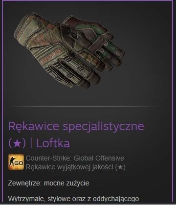 Skin Cs Go R Kawice Specjalistyczne Loftka M Odzieszyn Kup Teraz