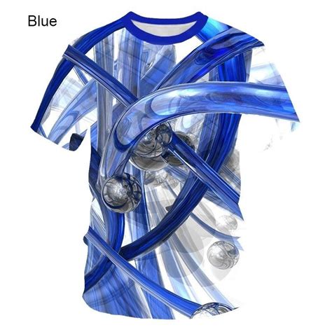 2023 Newest Fashion Rainbow 3d Printing T Shirt Vertigo Hypnotic Vortex Funny Short Sleeve