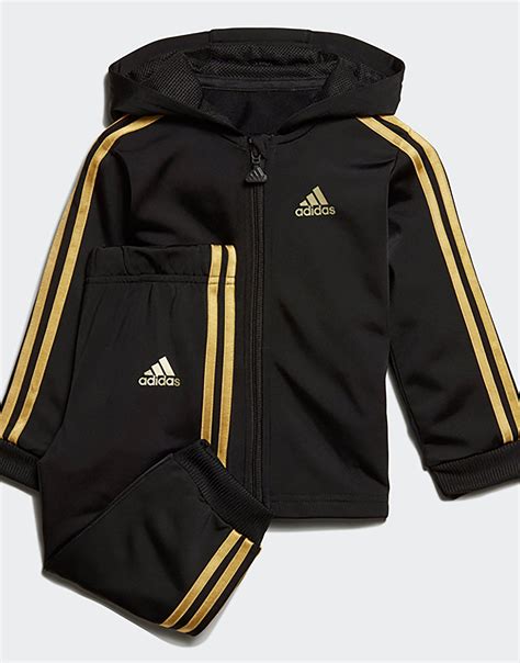 Adidas Performance Shiny Hooded Jogger Set Jd Sports