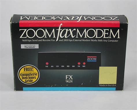 Zoom Fax Modem 9600 2400 Serial Apple Rescue Of Denver