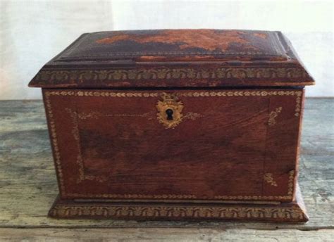 Vintage French Worn Leather Expandable Satin Lined Jewelry Box Etsy