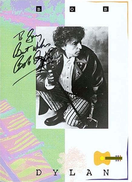 Lot Detail Bob Dylan Signed And Inscribed Promotional Flyer