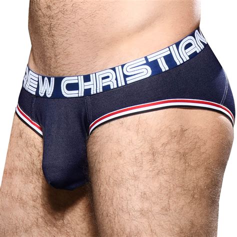 Andrew Christian Almost Naked Denim Briefs Indigo INDERWEAR