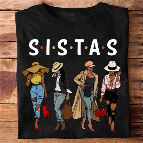 Sistas Awesome Fashion Girls Women T Shirt Black Women Shirt Etsy