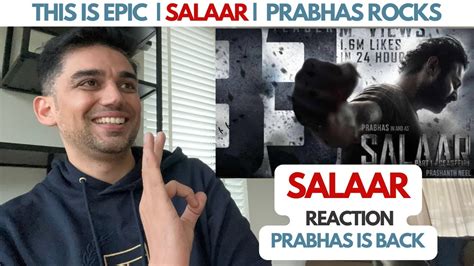 Salaar Is What We Need Teaser Reaction Review Video 4AM Reactions