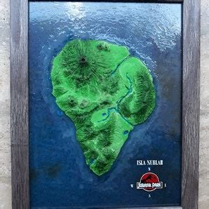 Isla Nublar Jurassic Park Model, Sibo Volcano Dinosaur, Lost World ...