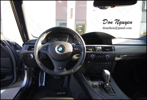 Bmw E92 335i Coupe Matte Carbon Fiber Interior Vinyl Wrap — Wannaberacer Wraps