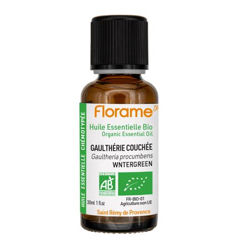 Huile Essentielle de Gaulthérie Couchée Bio 10ml 30ml Florame